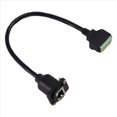 thumbnail image 3 of Cable RJ45 8P8C Hembra Tipo D para Montaje en Panel A Bloque de Terminales Sin Soldadura. Cable RJ45 Ethernet A Terminal de Resorte., 3 of 5