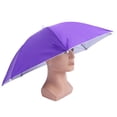 thumbnail image 5 of NFTIGB Adult Umbrella Hat Waterproof Foldable Sun Hat Headwear for Outdoor Fishing Hiking Purple 109g / 3.8oz 27.2 inches / 69 cm, 5 of 9