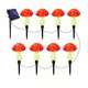 thumbnail image 1 of Solar Mushroom Fairy Lights Outdoor Garden Pathway Decoration 8pcs, 1 of 5