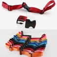 thumbnail image 3 of 2pcs Backpack Chest Belt Nylon Waist Strap with Quick Release Buckle for Hiking Chest Strap Red, 3 of 8