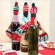 thumbnail image 5 of 3 set ine Bottle Cover Christmas Knitted Woolen Scarf Hat Set Decorative Wine Bottle Cap (Christmas Wine Bottle Covers), 5 of 5