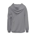 thumbnail image 7 of Zip Up Sweater Hoodie, Yigetop Ladies' Sweatshirts for Women Long Sleeve Lightweight Casual Pure Color Knitted Zipper Hoodies Sweater Knit Zip Up Sweater, Grey M, 7 of 7