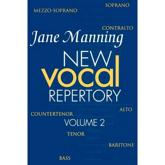 New Vocal Repertory: Volume 2, (Paperback)