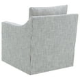 thumbnail image 6 of Winter Upholstered Sloped Arm Accent Swivel Chair Grey, 6 of 11