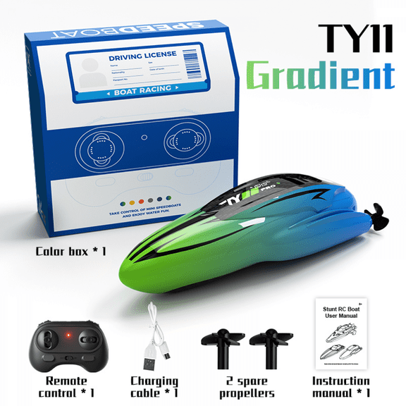 Mini Remote Control Boat for Adults, 2.4G RC Water Toys for Pool Electric Boat for Aged 14 Christmas Birthday Gifts