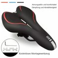 thumbnail image 3 of SPGOOD Sillín de Bicicleta Hombres Mujeres Cómodo Sillín de Bicicleta Ergonómico de Gel Suave y Ancho con Funda y Llave para Bicicleta de Montaña MTB Trekking Bicicleta de Carretera Bicicleta, 3 of 6