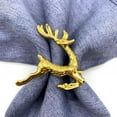 thumbnail image 3 of 6 Peices Deer Napkin Rings Christmas Napkin Ring Holders Reindeer Napkin Buckle for Holiday Dinners Parties Wedding Adornment Table Decoration Accessories Holiday Banquet Decor Favor, 3 of 3