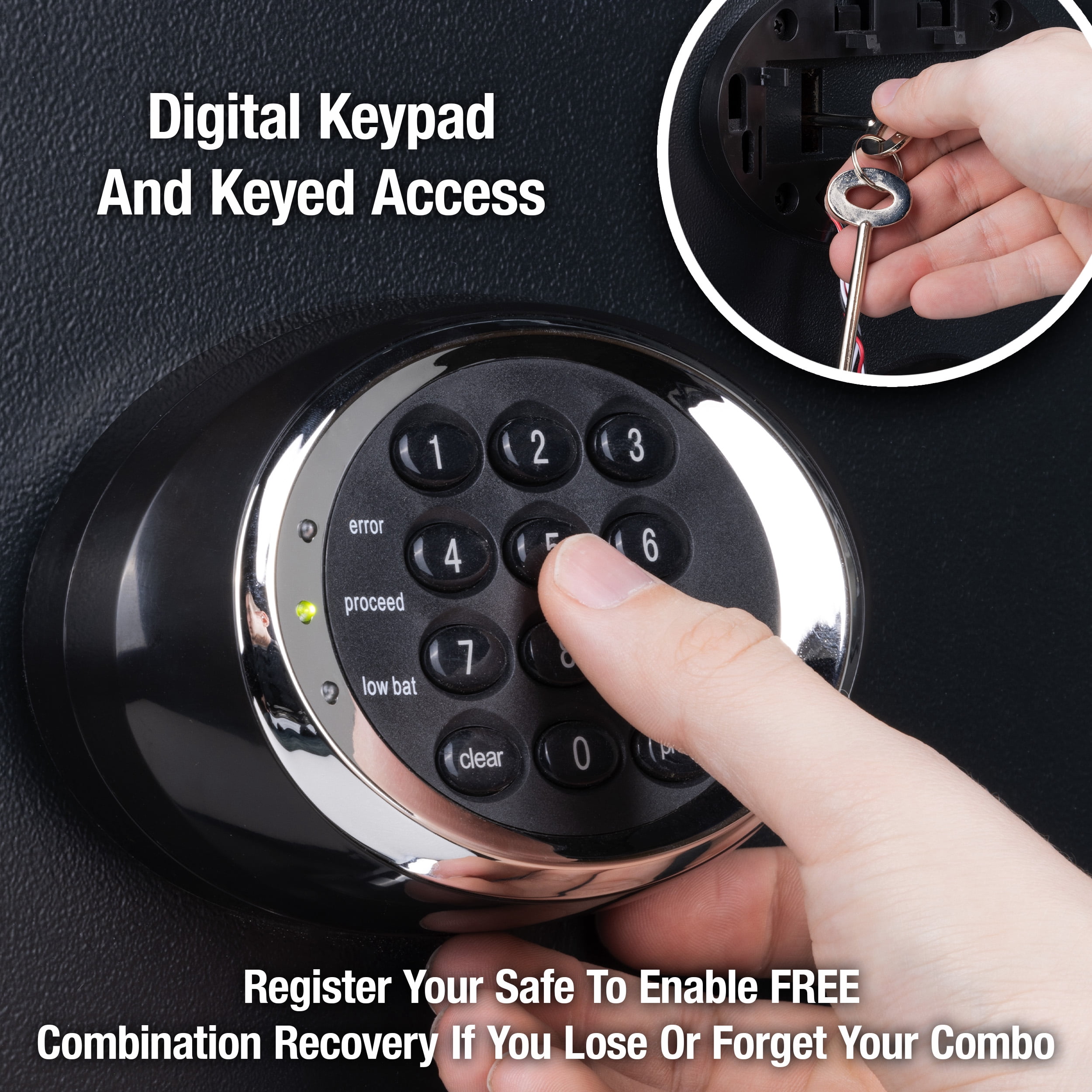 SentrySafe EF4738E Extra Large Fire/Water Resistant Safe with Digital Keypad, 4.7 Cu-Ft., Black