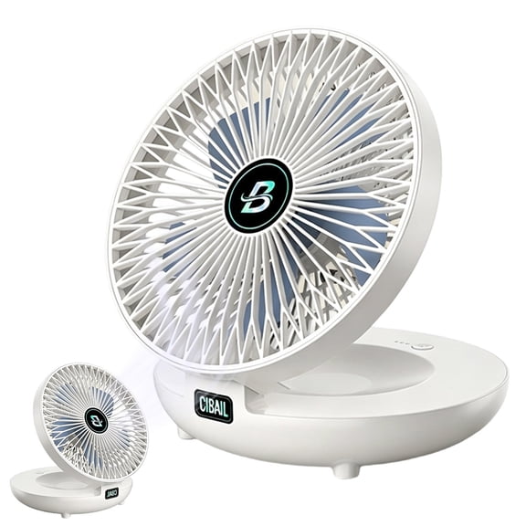 Desktop Fan for Bedroom, Quiet Oscillating Plug-in Fan for Home, Office, and Desk Use