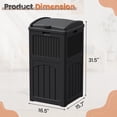 thumbnail image 5 of Homall Homes 2 Pcs 36 Gallon Trash Can Plastic Kitchen Trash Can, 5 of 7