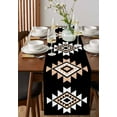 thumbnail image 2 of Black White Beige Boho Table Runner Western Geometric Aesthetic Tablerunners 13 x 90 Inch, Table Decorations Tabletop Scarf for Summer Gathering Holiday Farmhouse Kitchen Dining Decor, 2 of 6
