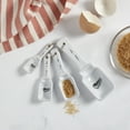 thumbnail image 3 of Mason Craft & More Ceramic Bakeware Collection- Baking Measuring Spoons Cups Teaspoon Tablespoon Cup- White Ceramic Measuring Spoon Set (1 Tbs, 1 Tsp, 1/2 Tsp, 1/4 Tsp), 3 of 4