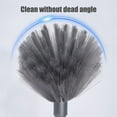 thumbnail image 3 of Fmxomd Cobweb Duster with Extension Pole, 38.5" Long Handle Washable Cleaning Duster, Cobweb Duster, Corner Brush, Aluminum Telescoping Pole for Ceiling Fan (Gray), 3 of 9