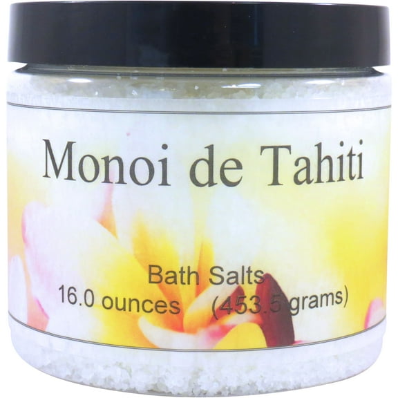 Monoi de Tahiti Bath Salts by Eclectic Lady, 16 ounces