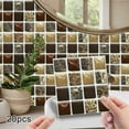 thumbnail image 2 of Gerich 20 Sheets Self-Adhesive Aluminum Mosaic Peel and Stick Tiles 3D Wall Sticker Panel Backsplash for Kitchen,Bathroom, 2 of 11