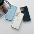 thumbnail image 3 of Compatible with Samsung Galaxy S20 FE 5G Case for Women Girls, Cute Love Heart Pattern Electroplated Design Soft Slim TPU Protective Bumper Cover for Samsung Galaxy S20 FE-Black, 3 of 10