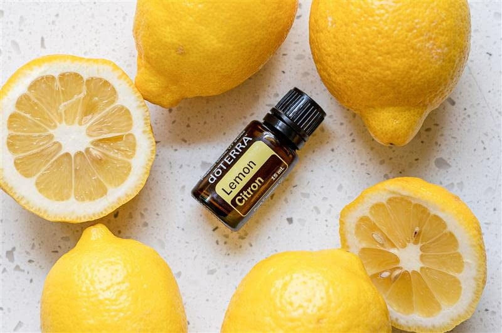 doTERRA Lemon Essential Oil - 15 mL, Food Grade, Aromatherapy, Cold Pressed, Cleansing