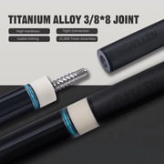KONLLEN Carbon Fiber Pool Cue Stick with 11.8mm white Low Deflection Hand-Made Inlay Billiard Cue