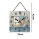thumbnail image 2 of Decoración del hogar, cocina, salón, oficina, reloj de pared de madera, estilo pastoral cuadrado retro, 2 of 5