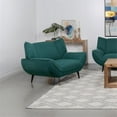 thumbnail image 2 of Acton Upholstered Flared Arm Accent Chair Teal Blue, 2 of 10