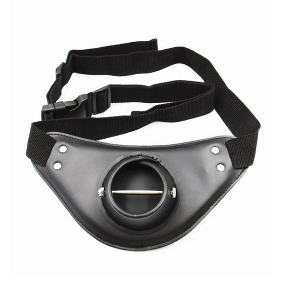 ROCKROK Fishing Belt Rod Holder PU Fishing Fighting Waist Belt Fish Rod Holder