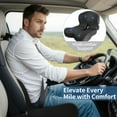 thumbnail image 3 of Memory Foam Seat Cushion,Office Chair Cushion with Lumbar Support for Back Pressure Relief, Car Seat Cushion with Adjustable Strap,Sciatica Pad Cushions for Car,Truck, Desk,Gaming Chair, 3 of 15