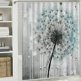thumbnail image 6 of Pratyus Dandelion Shower Curtain Waterproof Bath Curtain Kids Bathroom Decor Polyester Fiber Home Bathtubs Bathroom Decoration Modern Chic Style with Hooks 36"x72, 6 of 7