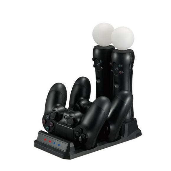 DEBGFS For PS4 Dual LED Controller Charger Dock USB Fast Gamepad Charging Station Stand