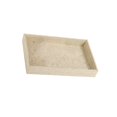 thumbnail image 2 of kurtrusly Stackable Jewelry Tray Multipurpose Portable Velvet for Rings Earring Bangle Jute Beige 227x146x31mm 1Set, 2 of 6