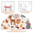 thumbnail image 6 of Kll 48" Christmas Tree Skirt Hello Autumn Xmas Tree Skirts Mat For New Year Xmas Holiday Party Indoor Outdoor Home Decoration, 6 of 9