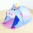 thumbnail image 2 of Bestway: AdventureChasers Unicorn Pop-Up Play Tent - Blue & Pink - Magical Character Club House Hideout Center, Rest Area, Carry Bag, Toddlers Kids 2+, 2 of 7
