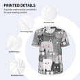 thumbnail image 4 of Daiia Cats Group Mens Baseball Jersey Button Down Shirts Short Sleeve Sports Uniforms-Medium, 4 of 9