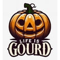 thumbnail image 2 of Halloween Life is Gourd Adult White Long Sleeve Hoodie-Medium, 2 of 6
