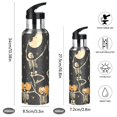 thumbnail image 2 of Yayeee 20oz Insulated Water Bottle Double Wall Stainless Steel with Flip Straw Lid, Halloween Dancing, 2 of 7