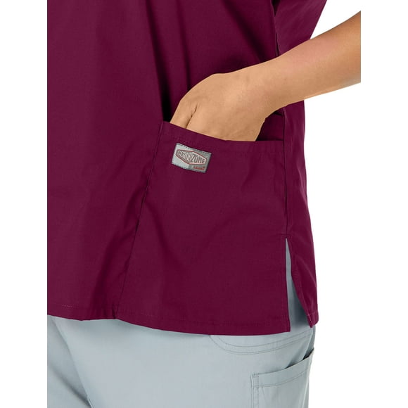 Landau Scrub Zone 3 Pocket Scrub Top for Women: Classic Relaxed Fit, V-Neck, Durable Medical 70221
