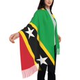 thumbnail image 2 of Women Saint Kitts And Nevis Flag Scarfs Large Warm Soft Shawls Wraps, 2 of 6