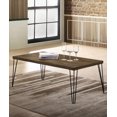 thumbnail image 2 of Topline Home Furnishings Rustic Oak Coffee Table, 2 of 4