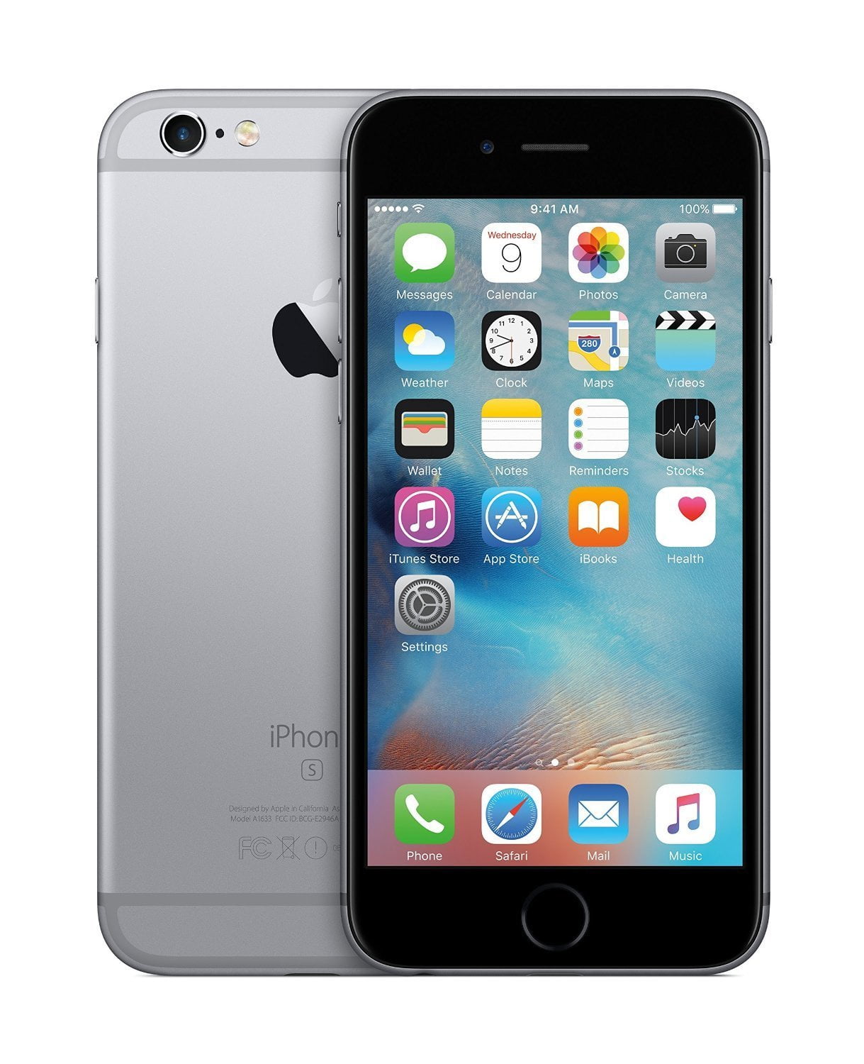 De kerk Onbekwaamheid Gepland iPhone 6s 64GB Space Gray (TracFone) Refurbished A+ - Walmart.com