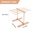 thumbnail image 4 of Pasta Drying Rack Household Noodle Stand Hanging Pasta Rack Wooden Pasta Drying Rack, 4 of 8