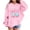 Pink, variant on Tisuna Autumn Winter Hoodie For Girls Boys Child 41 Print Long Sleeve Hooded Tops Breathable Soft Unisex Kids Loose Fit Sweatshirt Black Size 3-4 Years