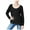 Black - blackbeauty, variant on Planet Gold Womens Zip Back Pullover Sweater, Red, Juniors, Medium