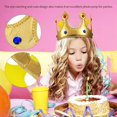 thumbnail image 4 of 4Pcs Golden King Crowns Kids Party King Crowns Set Fabric Birthday Crown Hat for Birthday Party Baby Shower Party Accessory, 4 of 4