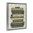 thumbnail image 2 of Stupell Industries Cottage Lake Living Book Stack Gray Floating Frame Canvas Art, 17 x 21, by Giao Williams, 2 of 8