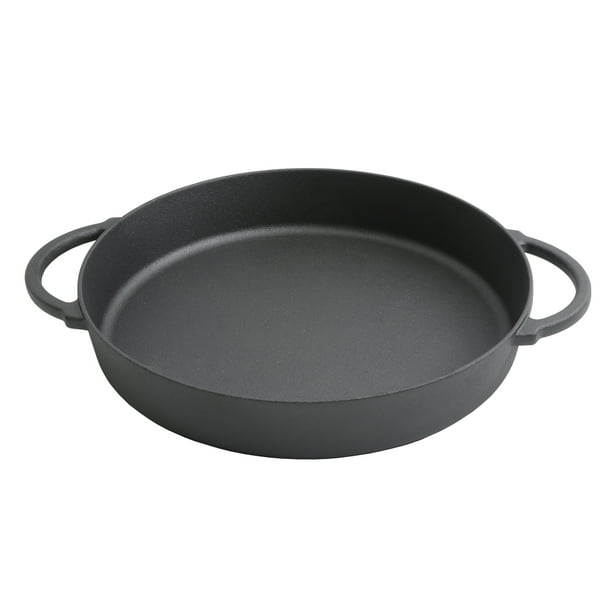 The Pioneer Woman Timeless Pre-Seasoned Plus 13.5" Cast Iron Family Pan, Black