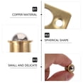 thumbnail image 2 of WORGEOUS 20 pcs  Copper Closet Door Spring Ball Catch Furniture Lock Accessories Parts, 2 of 8