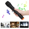 thumbnail image 4 of Micrófono inalámbrico de mano VHF universal profesional de plástico ABS negro Micrófono de recepción USB, 4 of 12