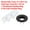 Black/White, variant on Uxcell Sink Overflow Ring, Bathroom Sink Overflow Drain Cover for Wash Basin Gold/White