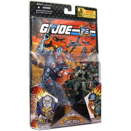 GI Joe 25th Anniversary Wave 2 Comic Pack Breaker & Destro Action Figure