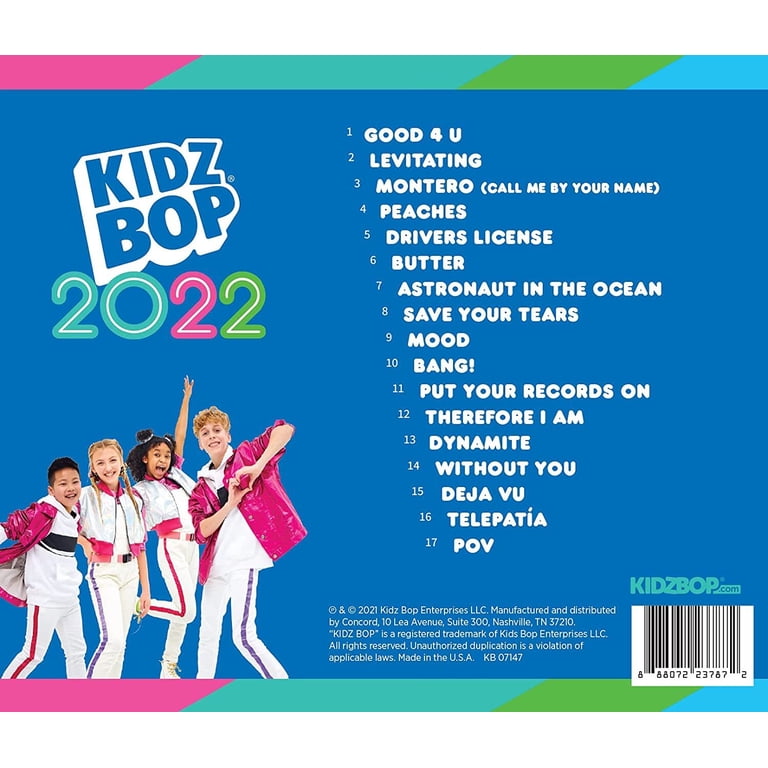 Kidz Bop Kids - KIDZ BOP 2022 CD: Children's Music with Popular