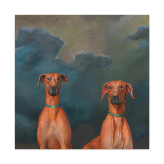 Ridgeback in Rococo Style - Canvas